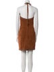 REMAIN Birger Christensen Goat Leather Mini Dress