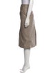 REMAIN Birger Christensen Leather Knee-Length Skirt