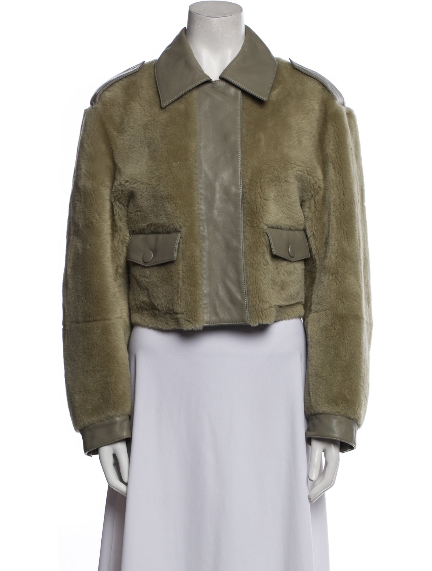 REMAIN Birger Christensen Lambskin Faux Fur Jacket