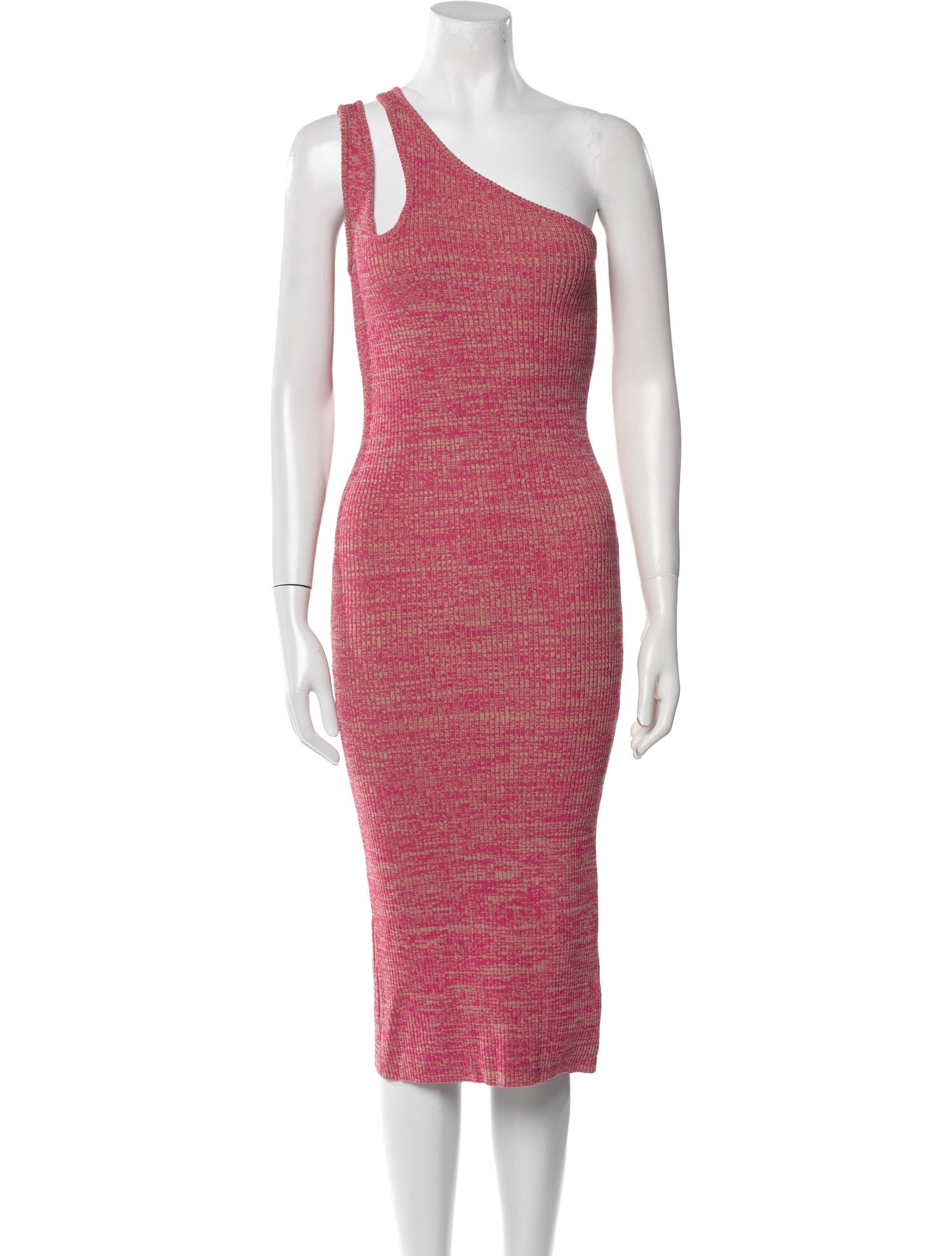 REMAIN Birger Christensen One-Shoulder Midi Length Dress