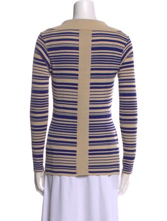 REMAIN Birger Christensen Striped V-Neck Top