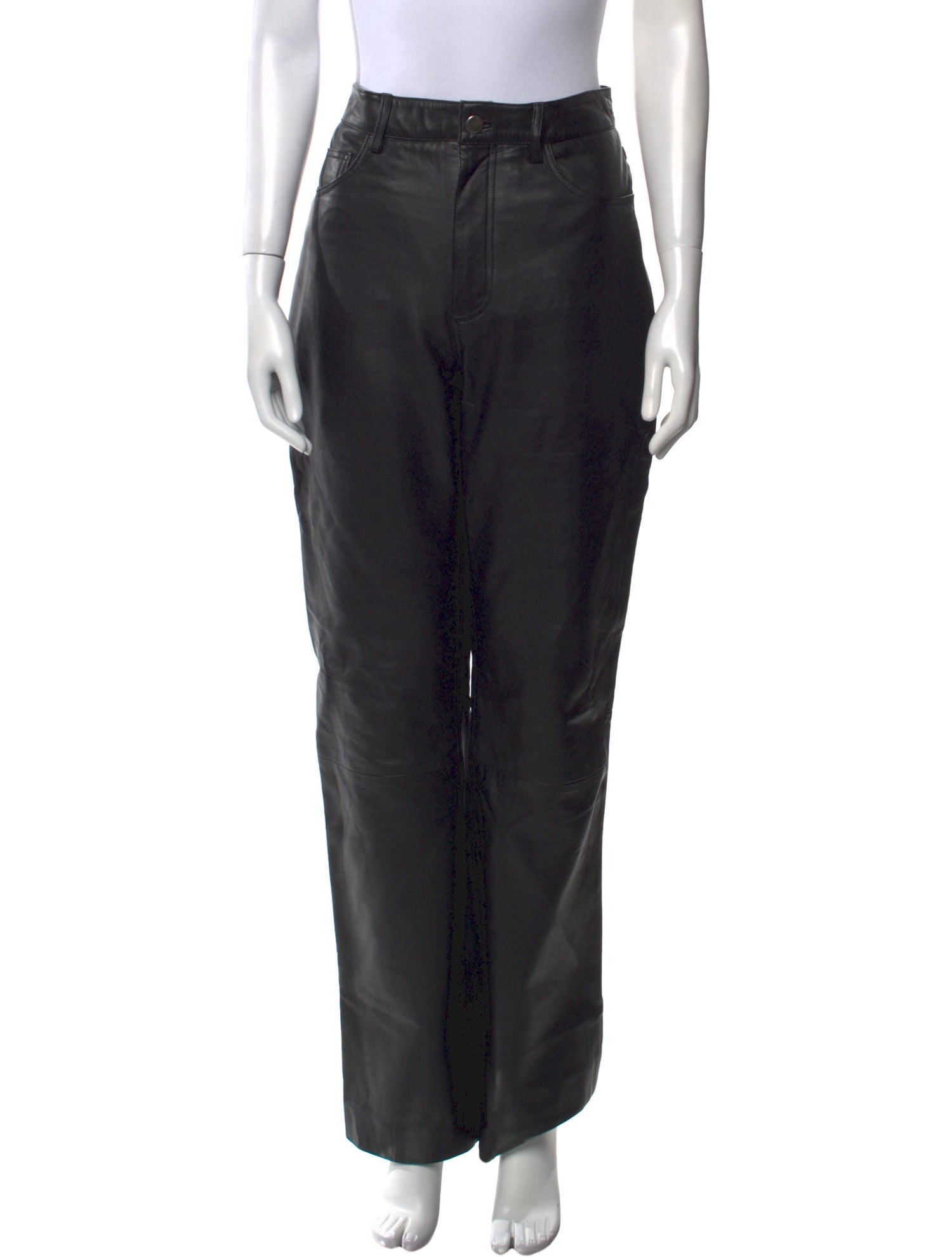 REMAIN Birger Christensen Leather Straight Leg Pants