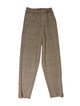 REMAIN Birger Christensen Plaid Print Straight Leg Pants