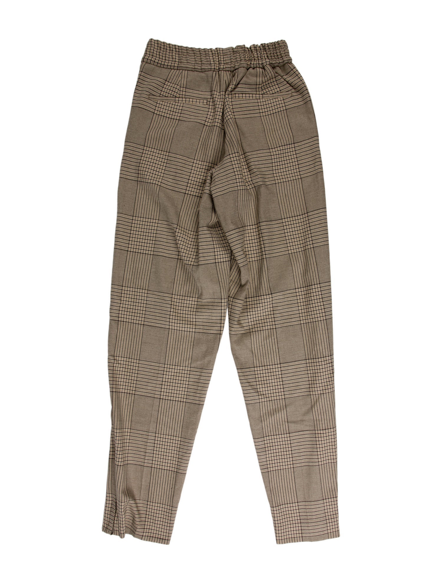 REMAIN Birger Christensen Plaid Print Straight Leg Pants