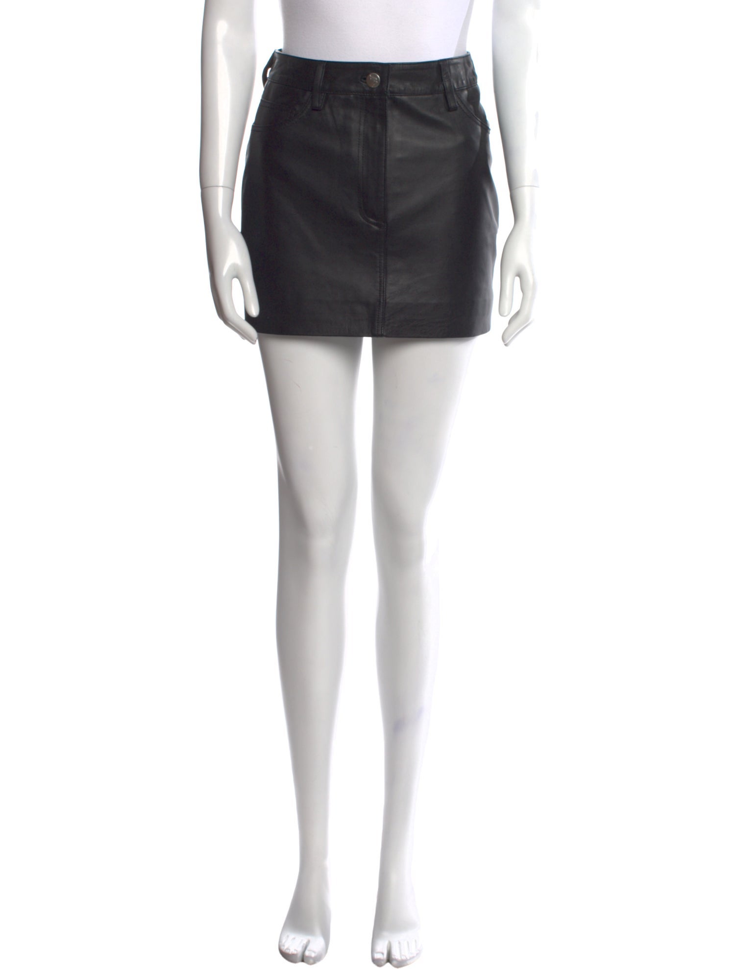 REMAIN Birger Christensen Leather Mini Skirt