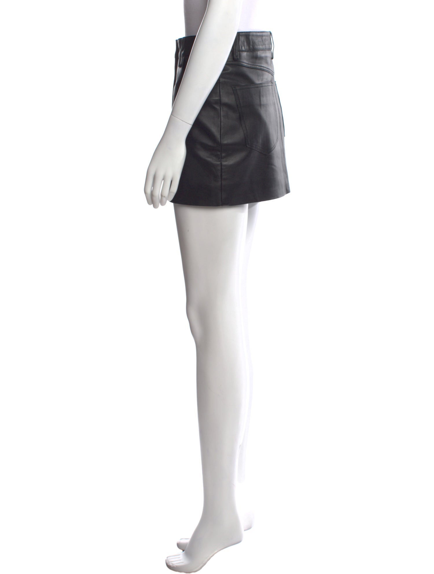 REMAIN Birger Christensen Leather Mini Skirt