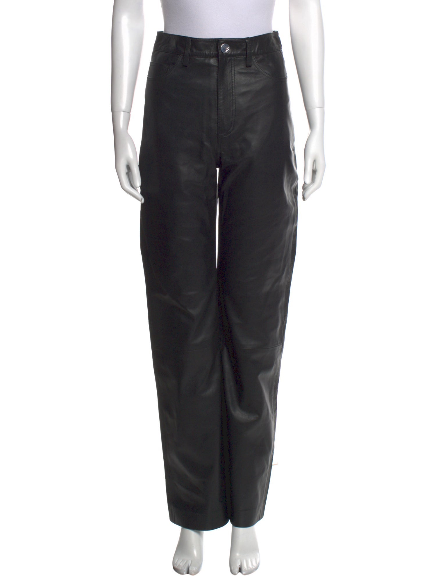 REMAIN Birger Christensen Leather Wide Leg Pants