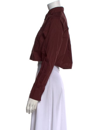 REMAIN Birger Christensen Long Sleeve Crop Top