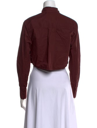 REMAIN Birger Christensen Long Sleeve Crop Top