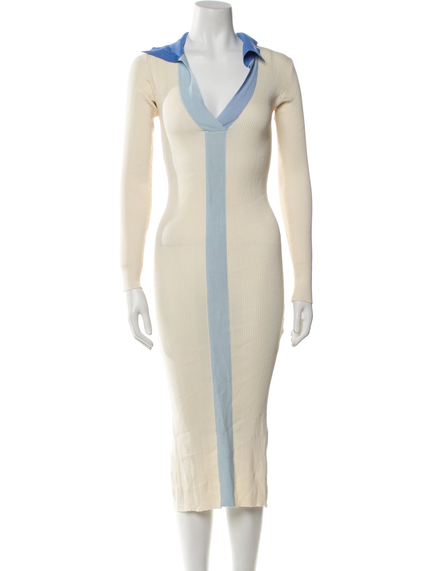 REMAIN Birger Christensen V-Neck Midi Length Dress