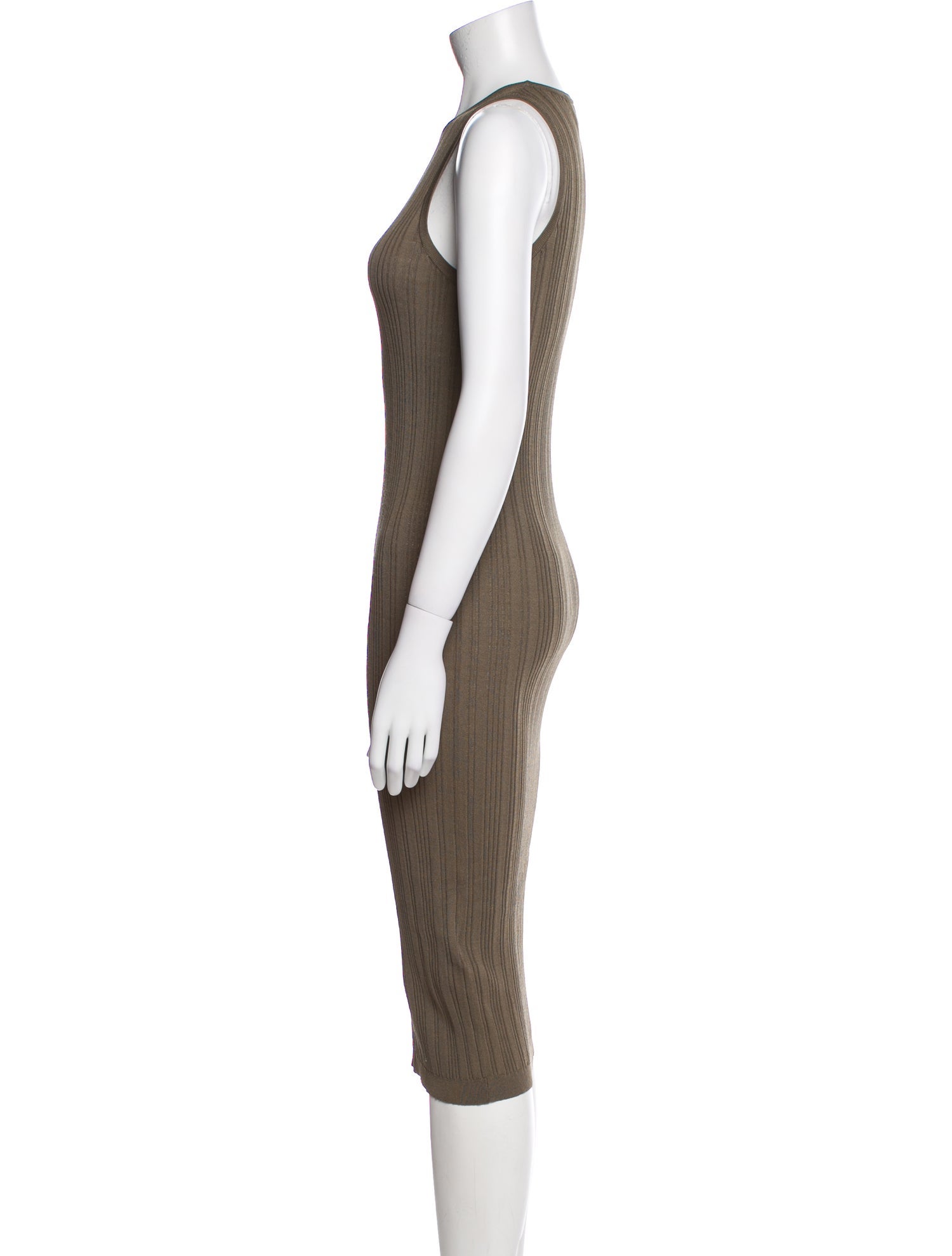 REMAIN Birger Christensen Crew Neck Midi Length Dress