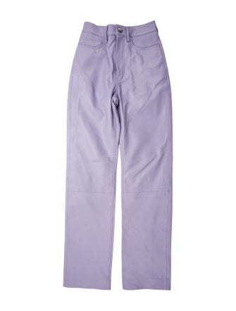 REMAIN Birger Christensen Leather Straight Leg Pants