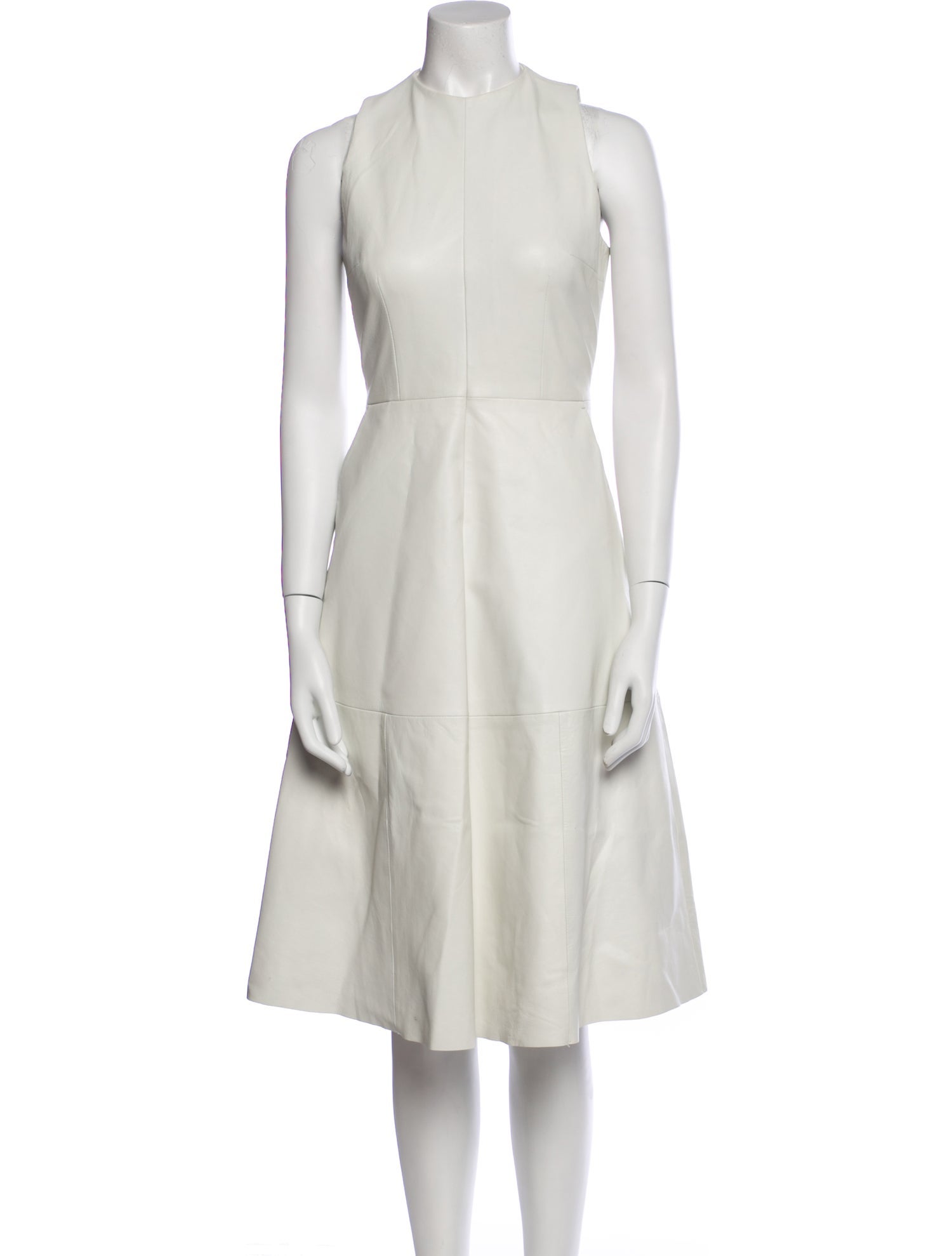 REMAIN Birger Christensen Leather Midi Length Dress