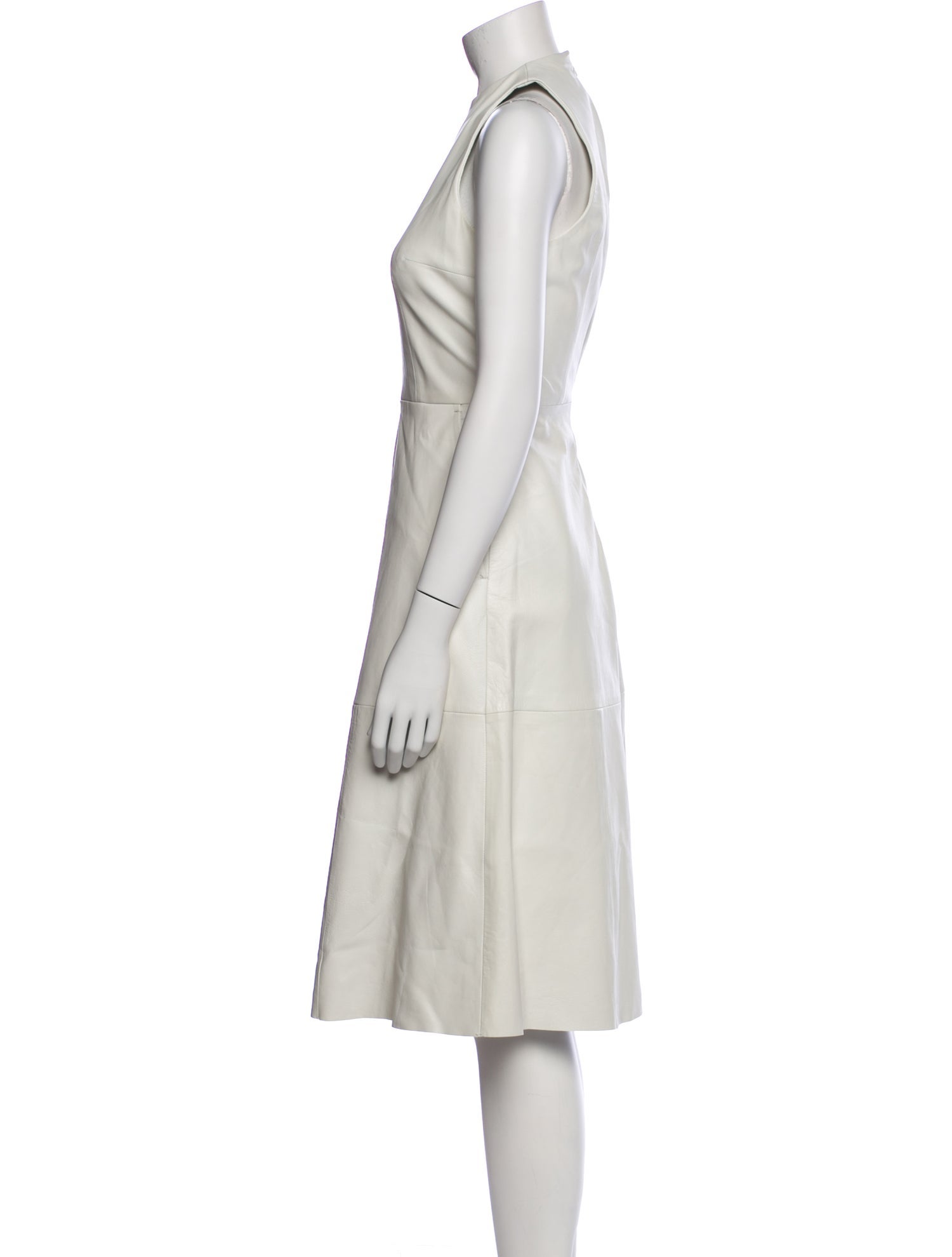 REMAIN Birger Christensen Leather Midi Length Dress