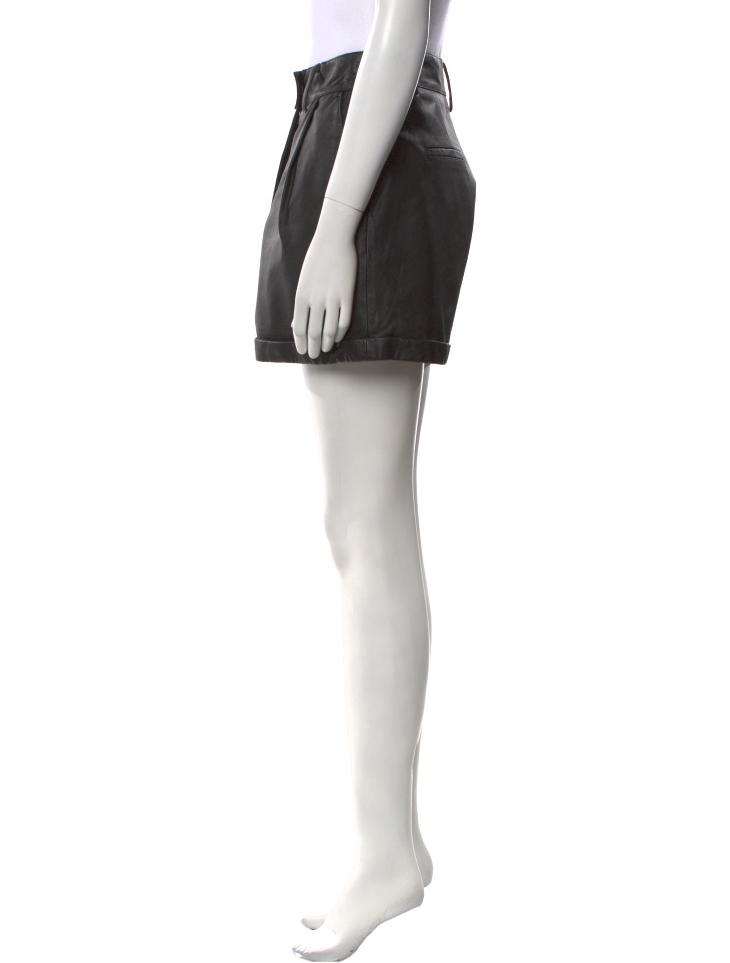 REMAIN Birger Christensen Leather Mini Shorts