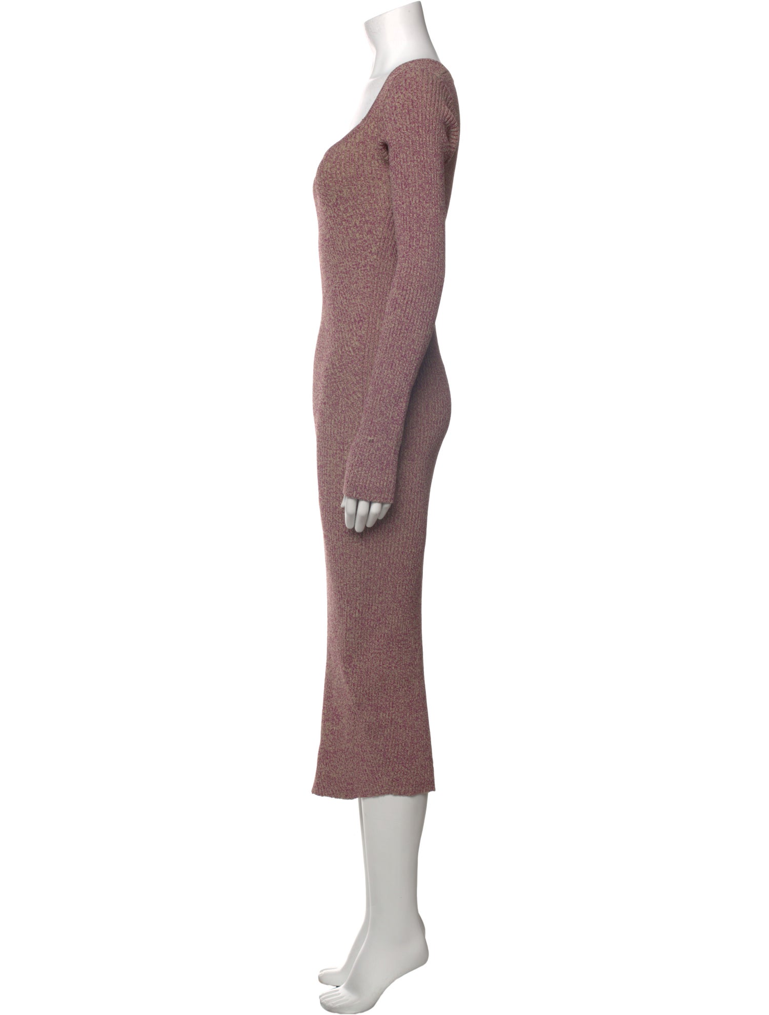 REMAIN Birger Christensen Scoop Neck Midi Length Dress