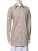 REMAIN Birger Christensen Long Sleeve Button-Up Top
