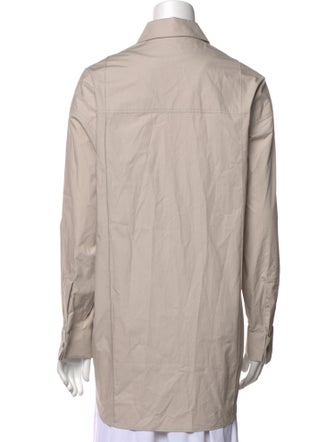 REMAIN Birger Christensen Long Sleeve Button-Up Top