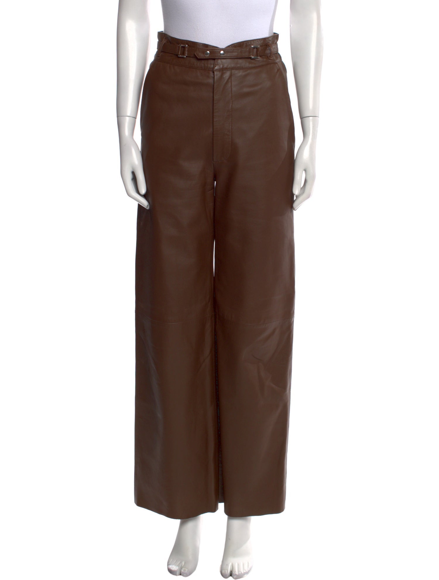 REMAIN Birger Christensen Leather Wide Leg Pants