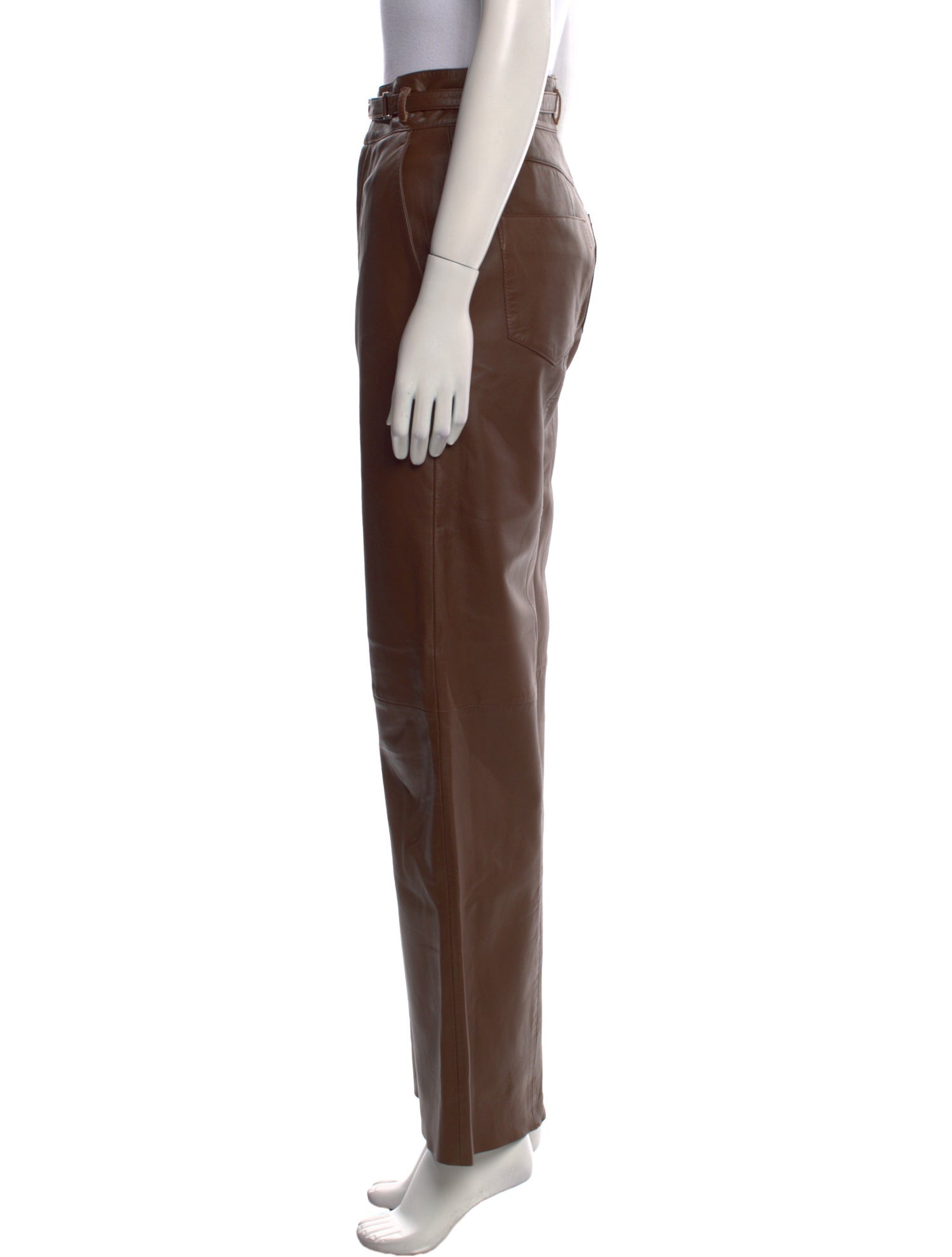 REMAIN Birger Christensen Leather Wide Leg Pants
