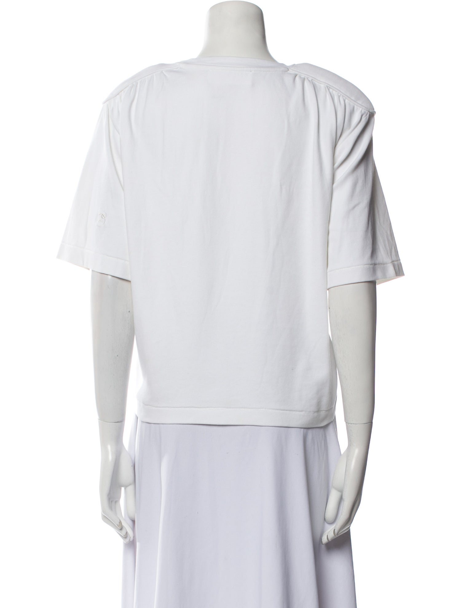 REMAIN Birger Christensen Bateau Neckline Short Sleeve Crop Top