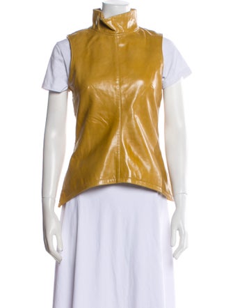 REMAIN Birger Christensen Mock Neck Short Sleeve Top