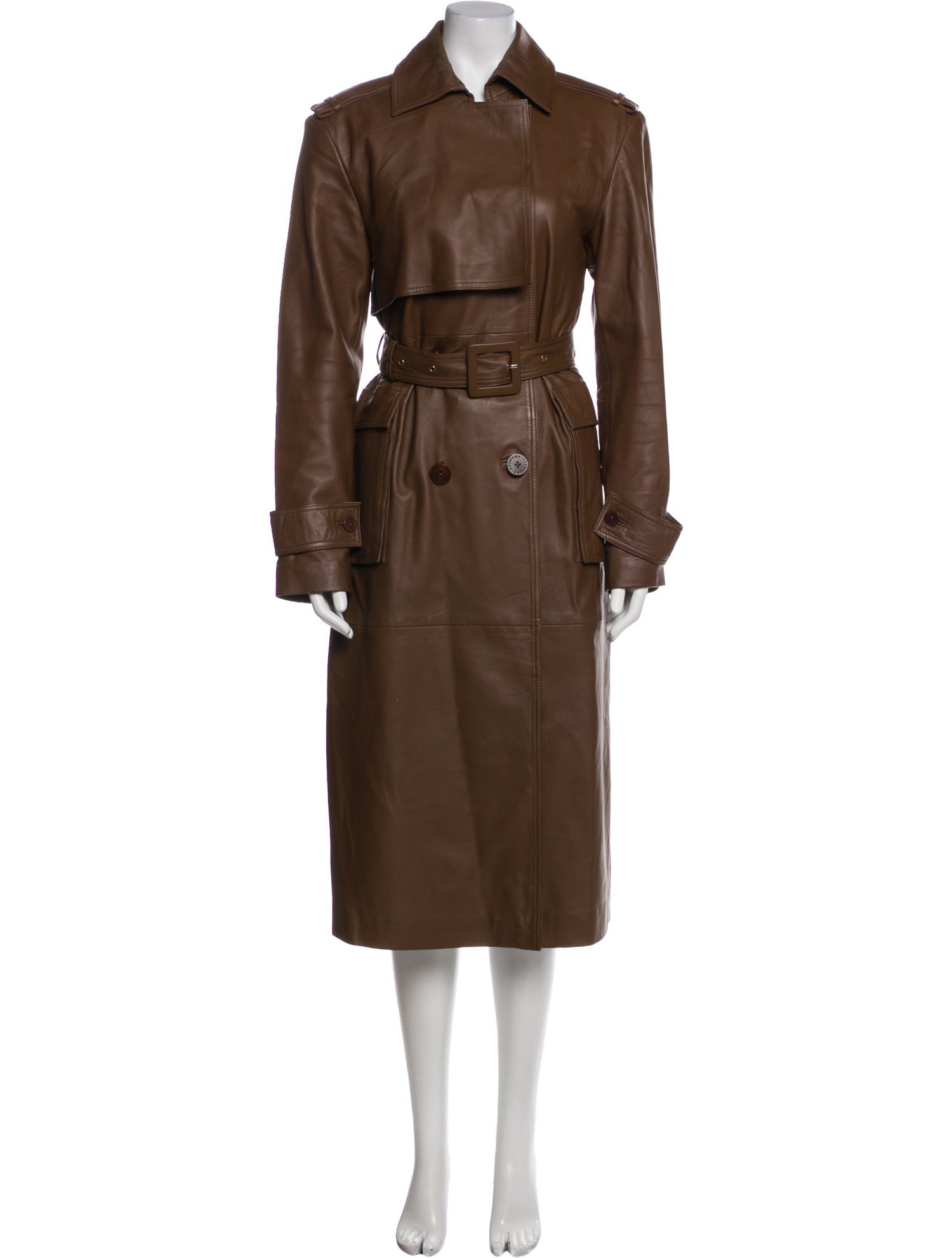 REMAIN Birger Christensen Leather Trench Coat