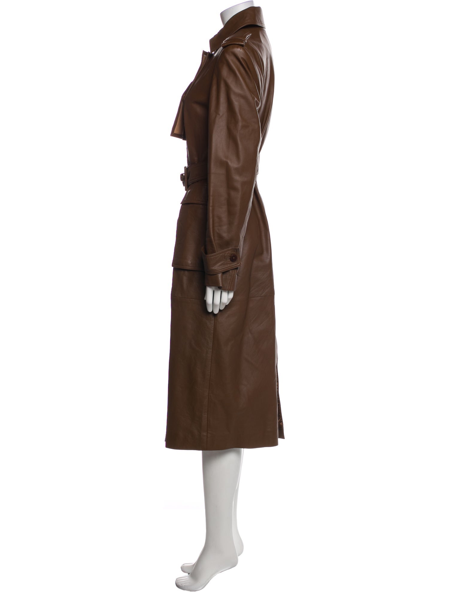 REMAIN Birger Christensen Leather Trench Coat