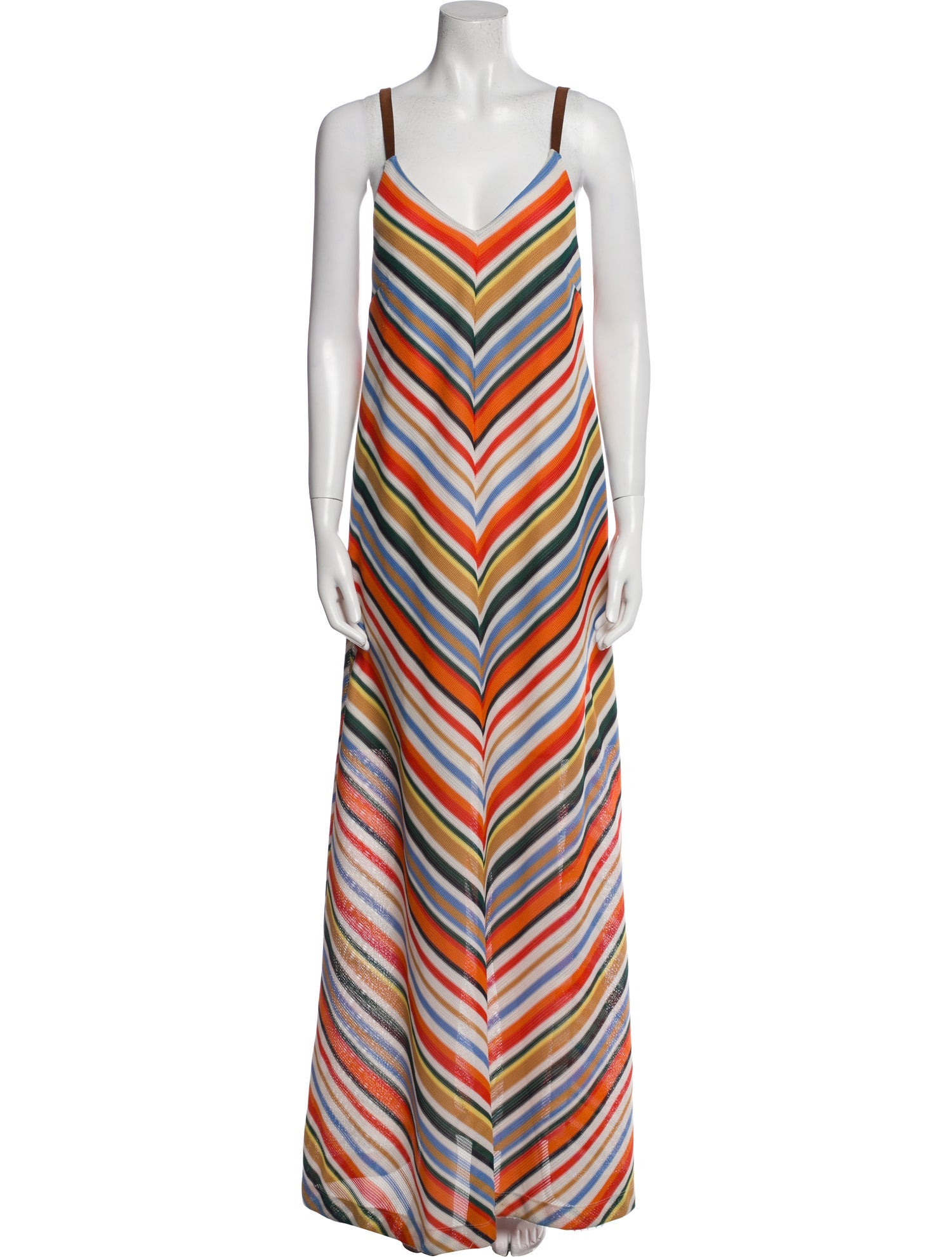 REMAIN Birger Christensen Striped Long Dress