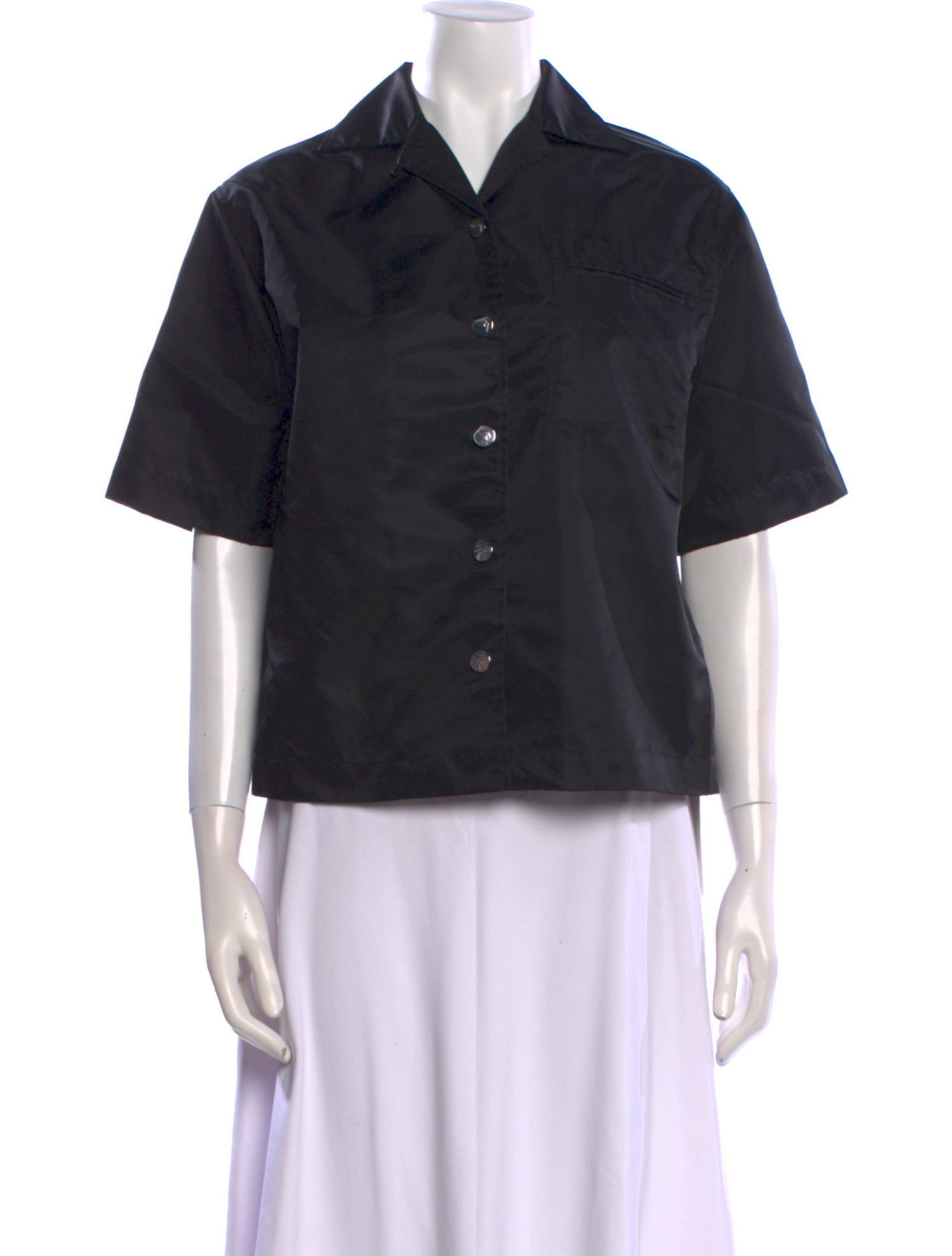 REMAIN Birger Christensen Short Sleeve Button-Up Top