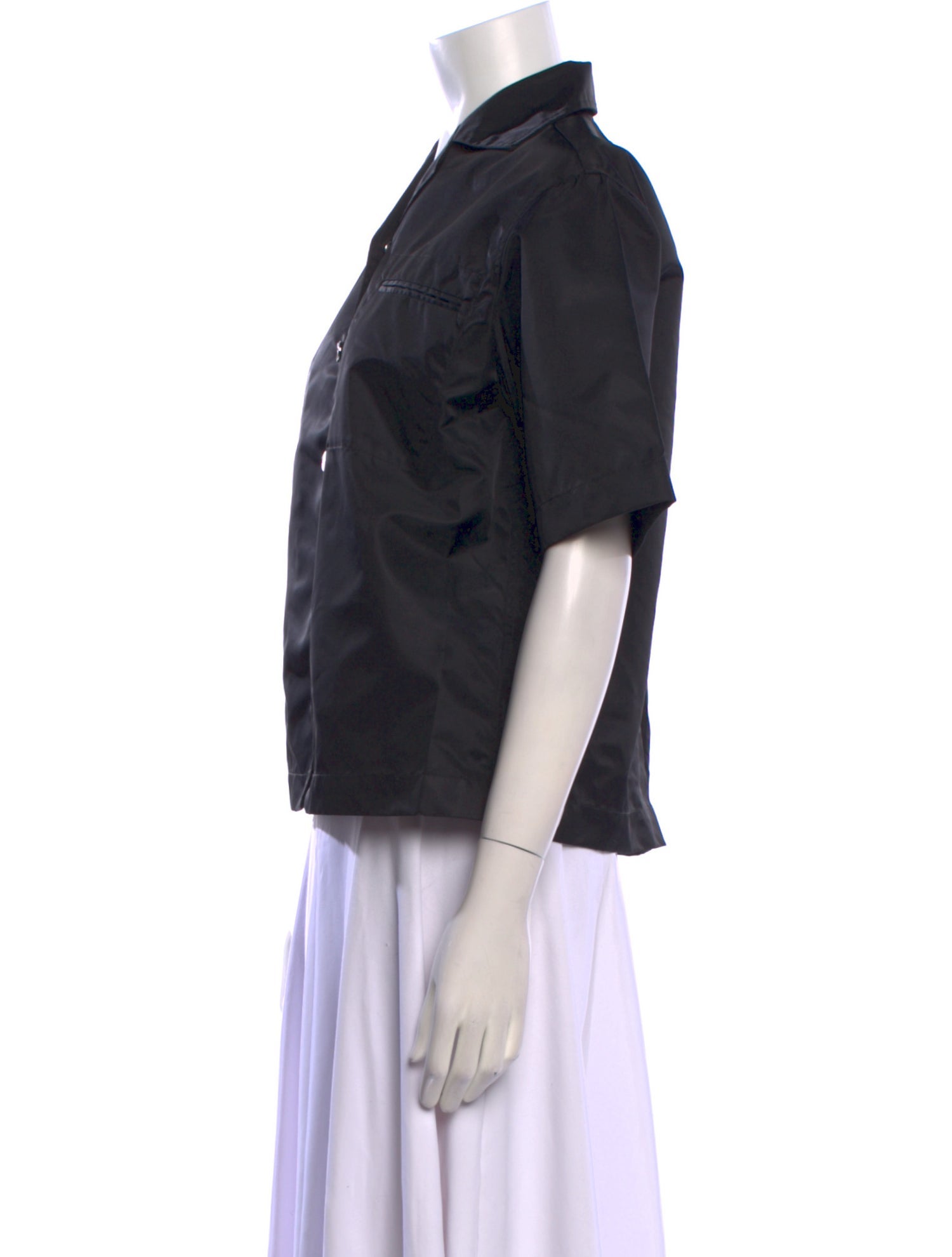 REMAIN Birger Christensen Short Sleeve Button-Up Top