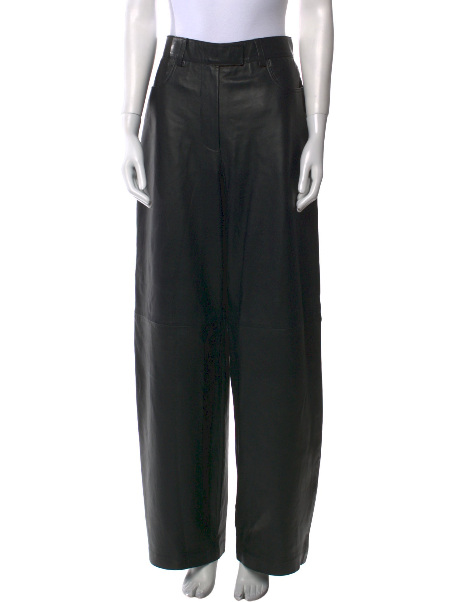 REMAIN Birger Christensen Lamb Leather Wide Leg Pants