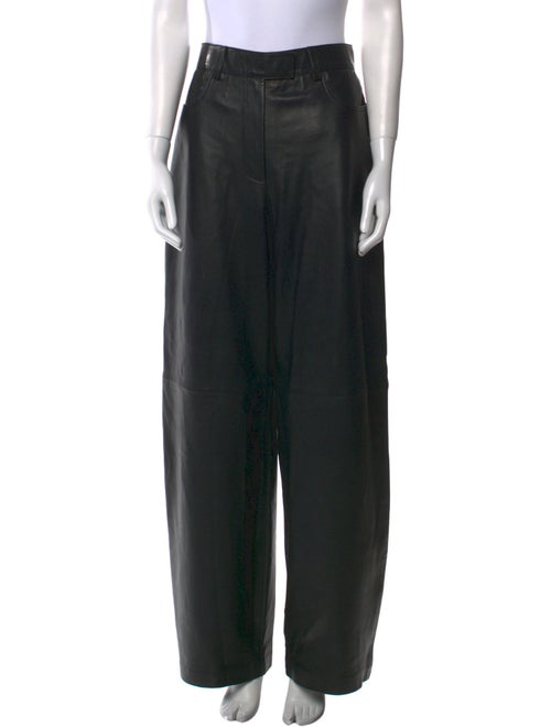 REMAIN Birger Christensen Lamb Leather Wide Leg Pants