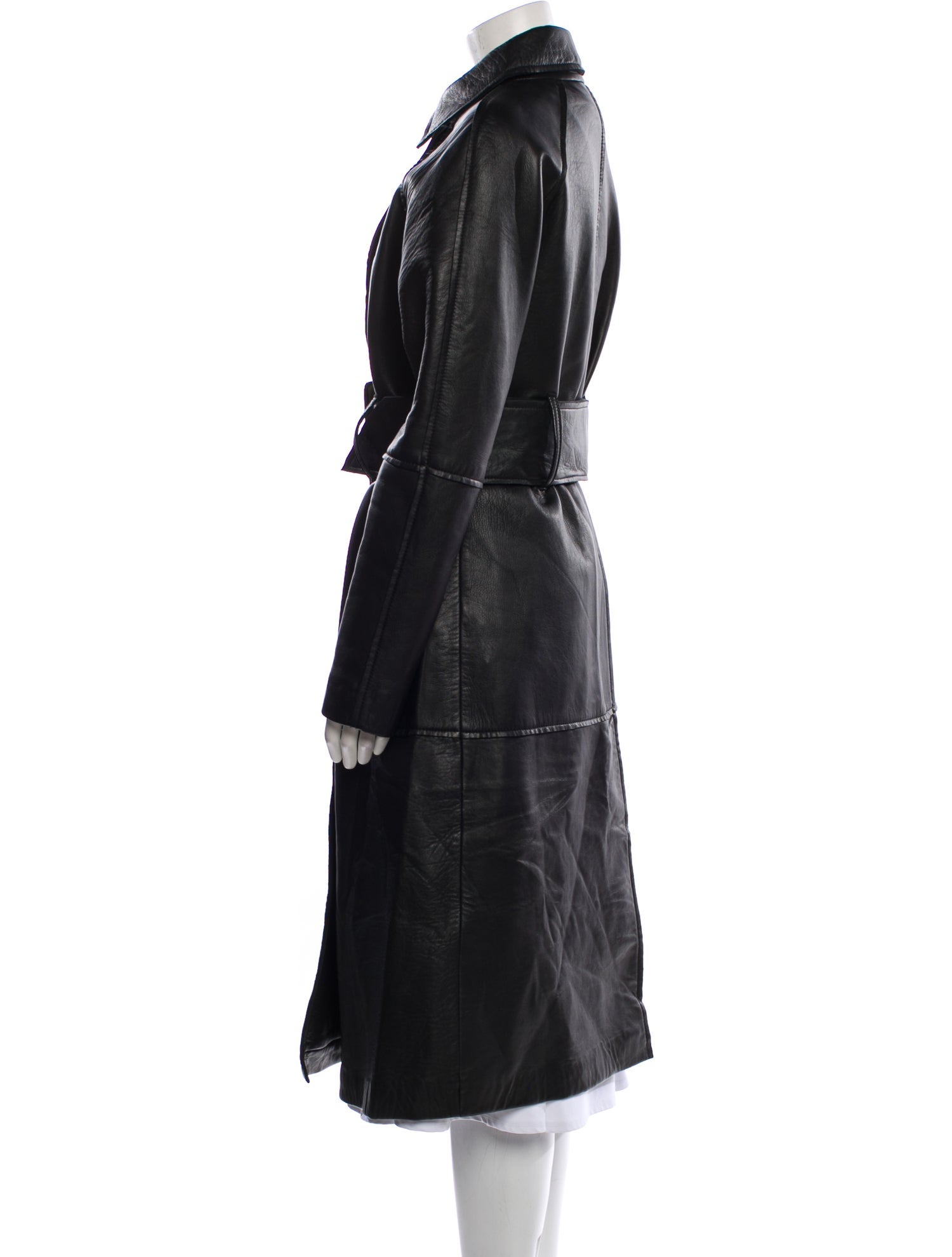 REMAIN Birger Christensen Leather Trench Coat