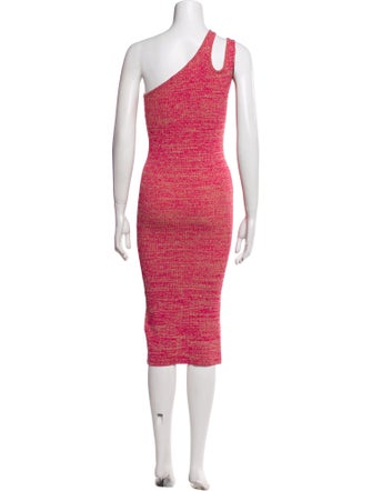 REMAIN Birger Christensen One-Shoulder Midi Length Dress