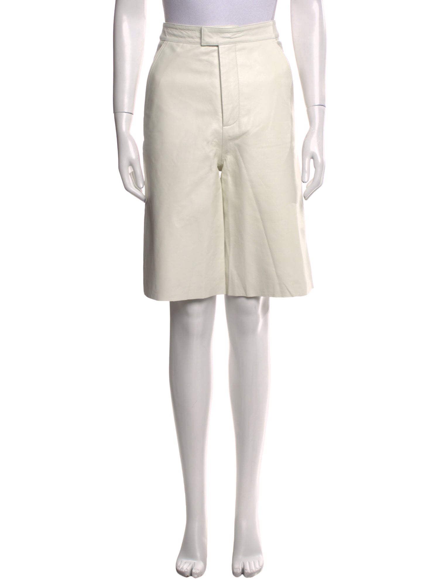 REMAIN Birger Christensen Leather Knee-Length Shorts w/ Tags