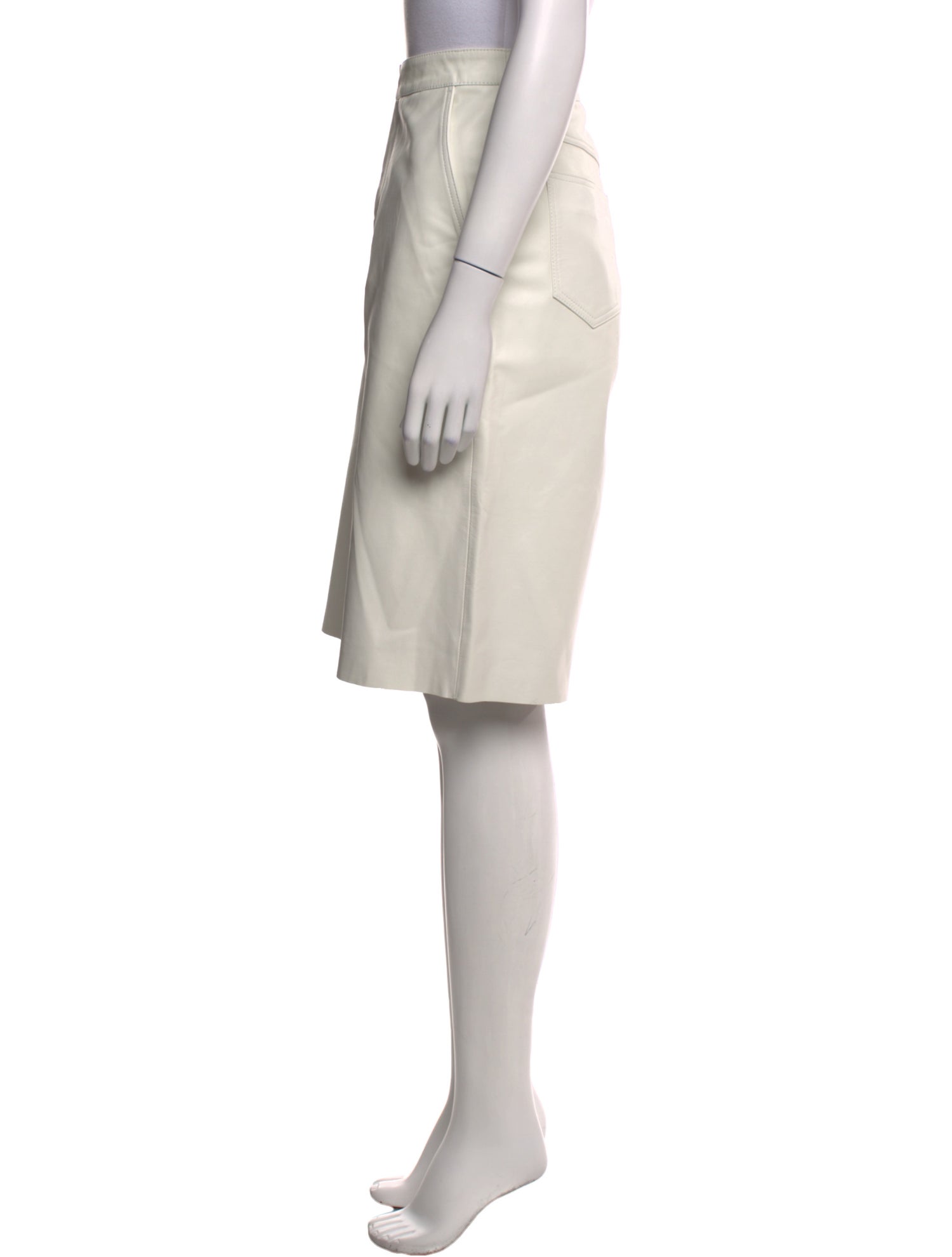 REMAIN Birger Christensen Leather Knee-Length Shorts