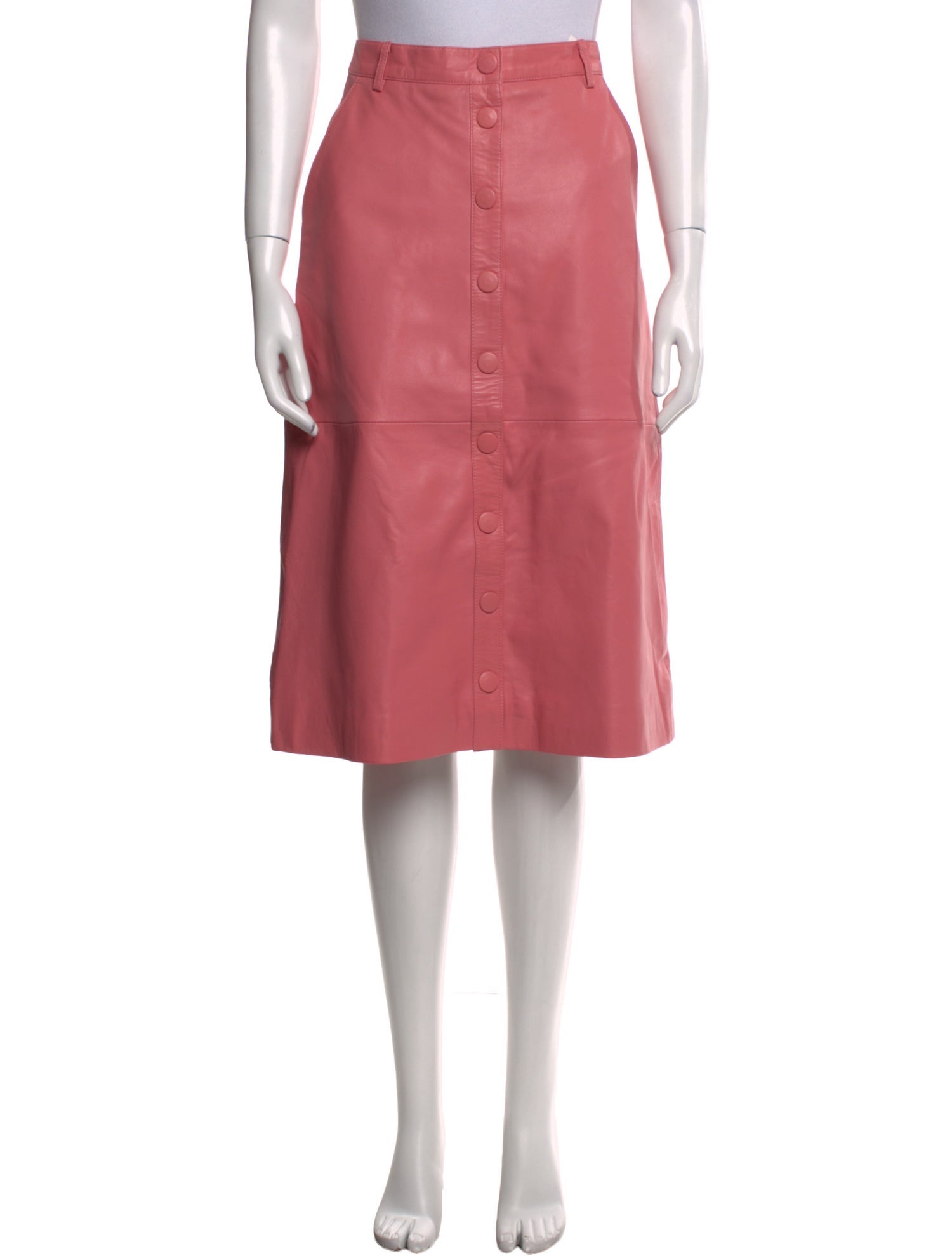 REMAIN Birger Christensen Leather Knee-Length Skirt w/ Tags