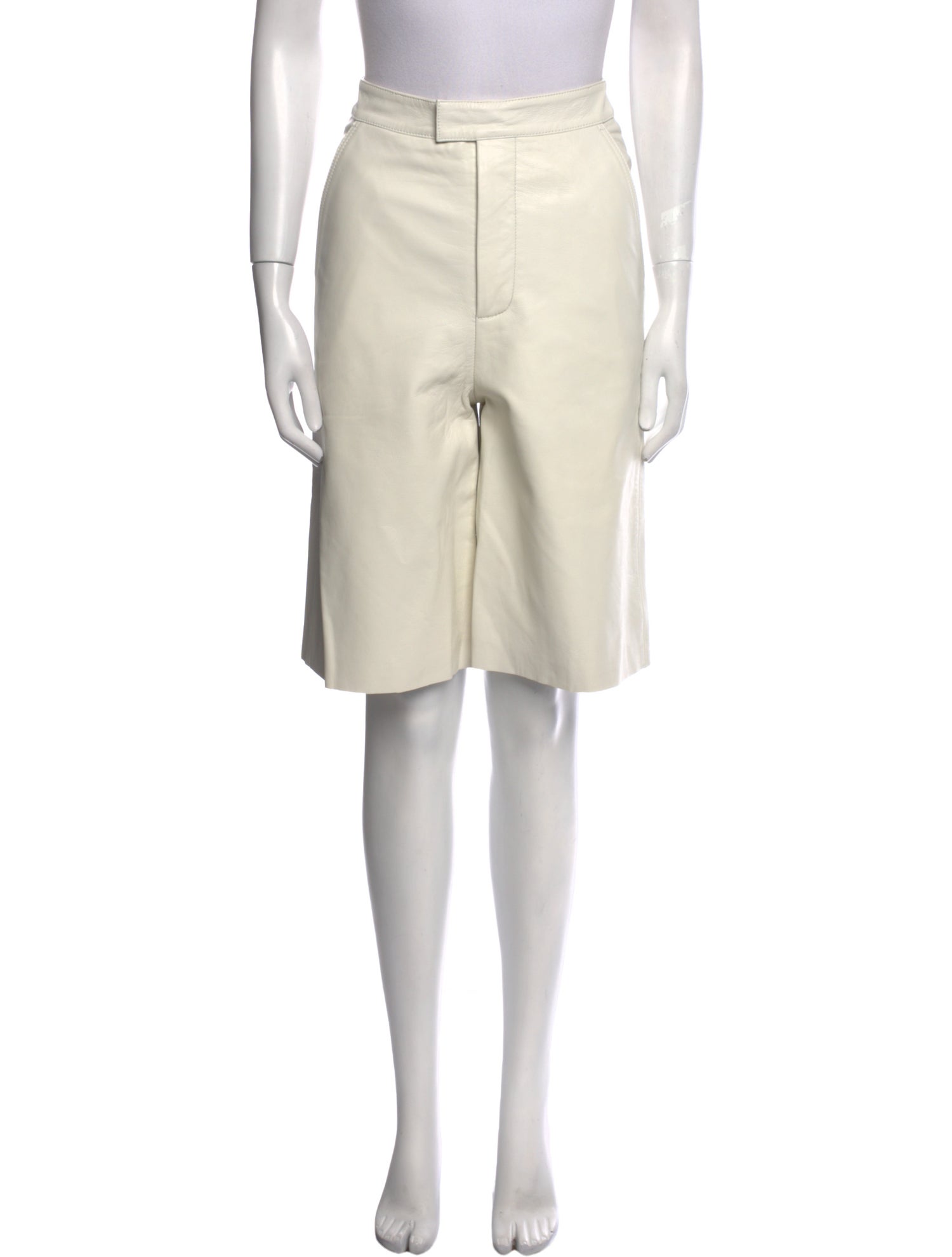 REMAIN Birger Christensen Leather Knee-Length Shorts w/ Tags