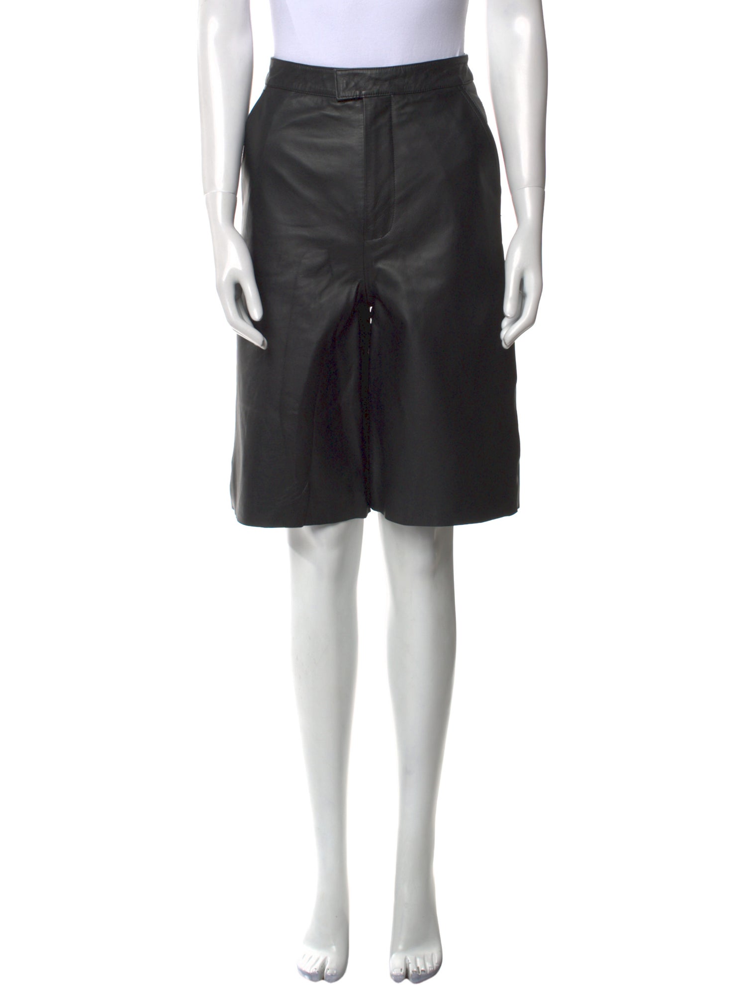 REMAIN Birger Christensen Leather Knee-Length Shorts w/ Tags