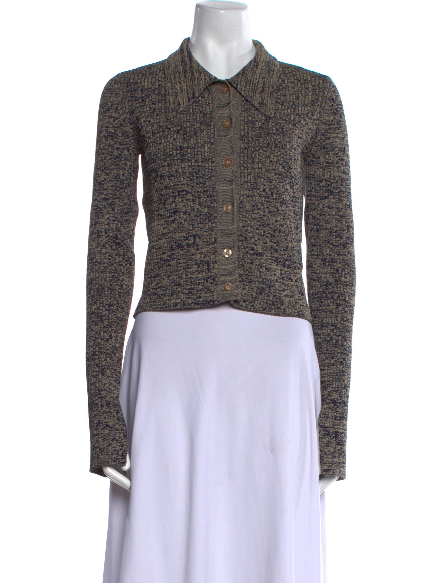 REMAIN Birger Christensen Printed Long Sleeve Crop Top