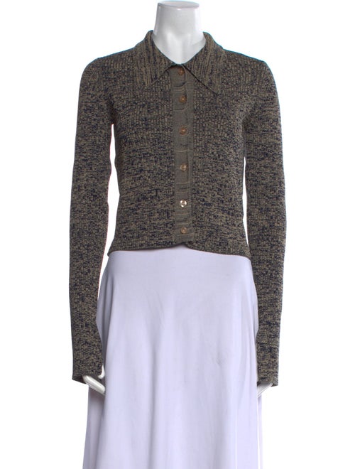 REMAIN Birger Christensen Printed Long Sleeve Crop Top