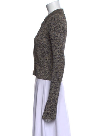 REMAIN Birger Christensen Printed Long Sleeve Crop Top