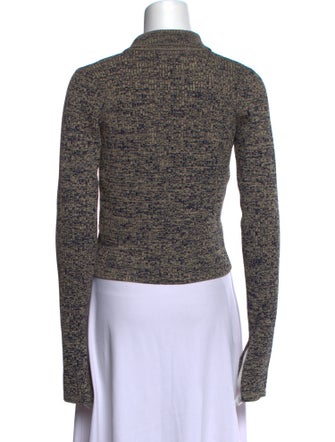 REMAIN Birger Christensen Printed Long Sleeve Crop Top