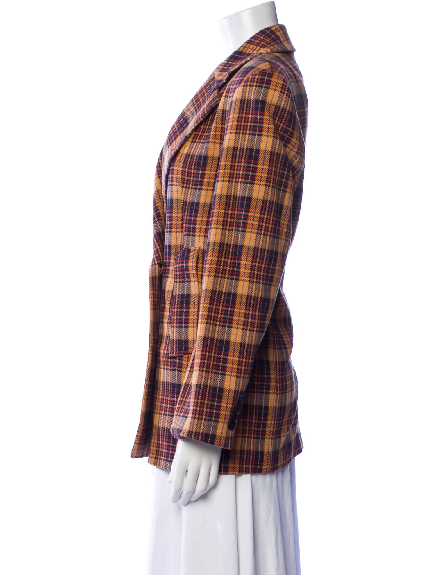 REMAIN Birger Christensen Plaid Print Blazer