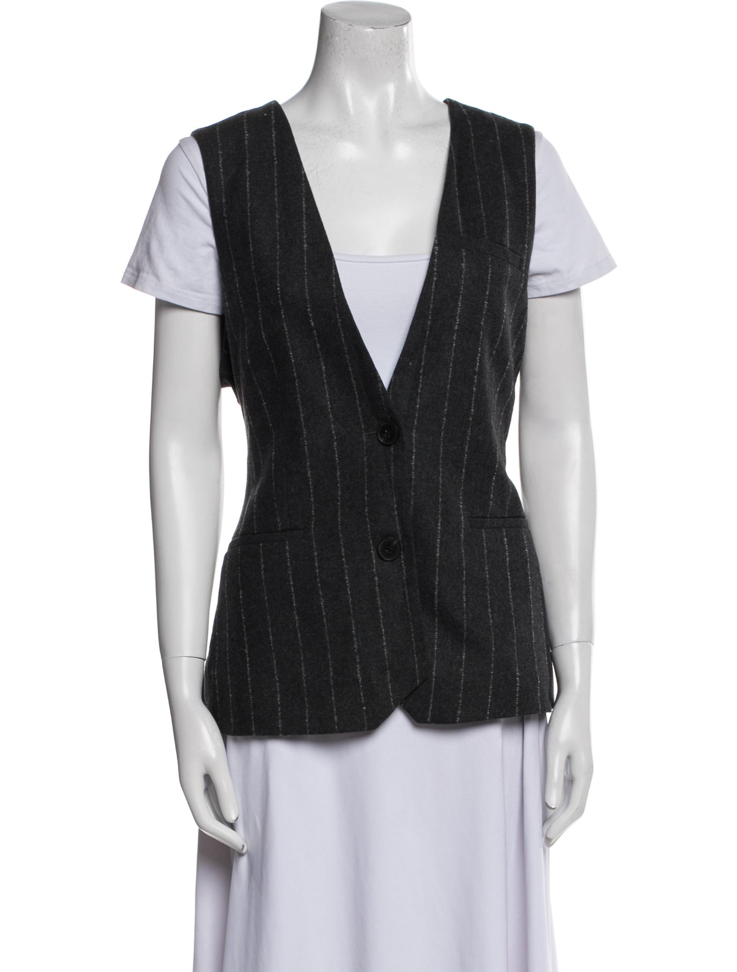 REMAIN Birger Christensen Wool Striped Vest