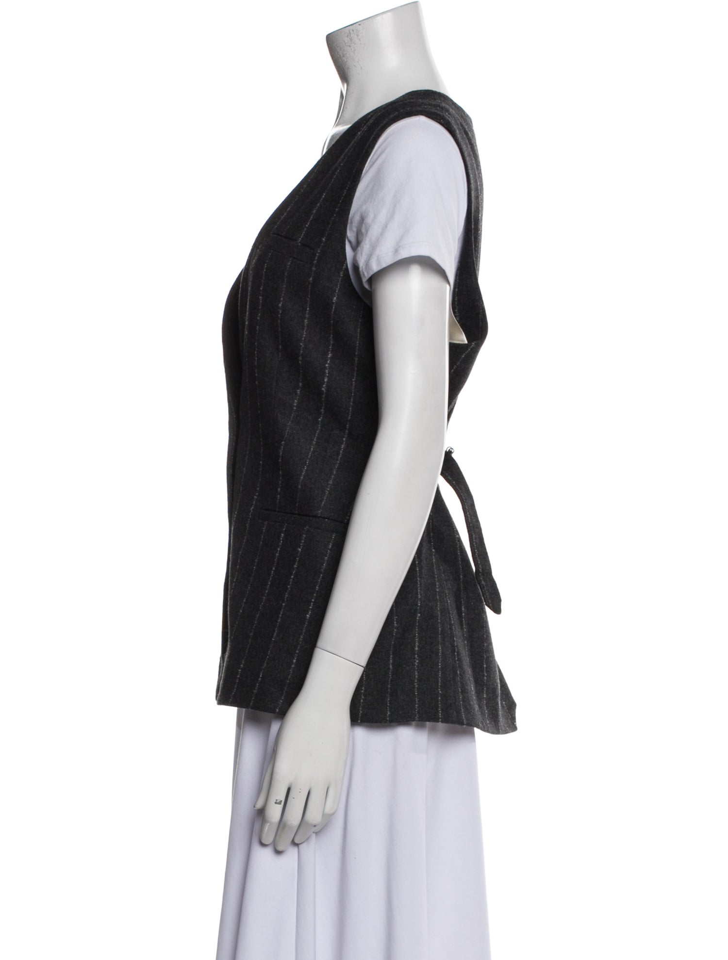 REMAIN Birger Christensen Wool Striped Vest