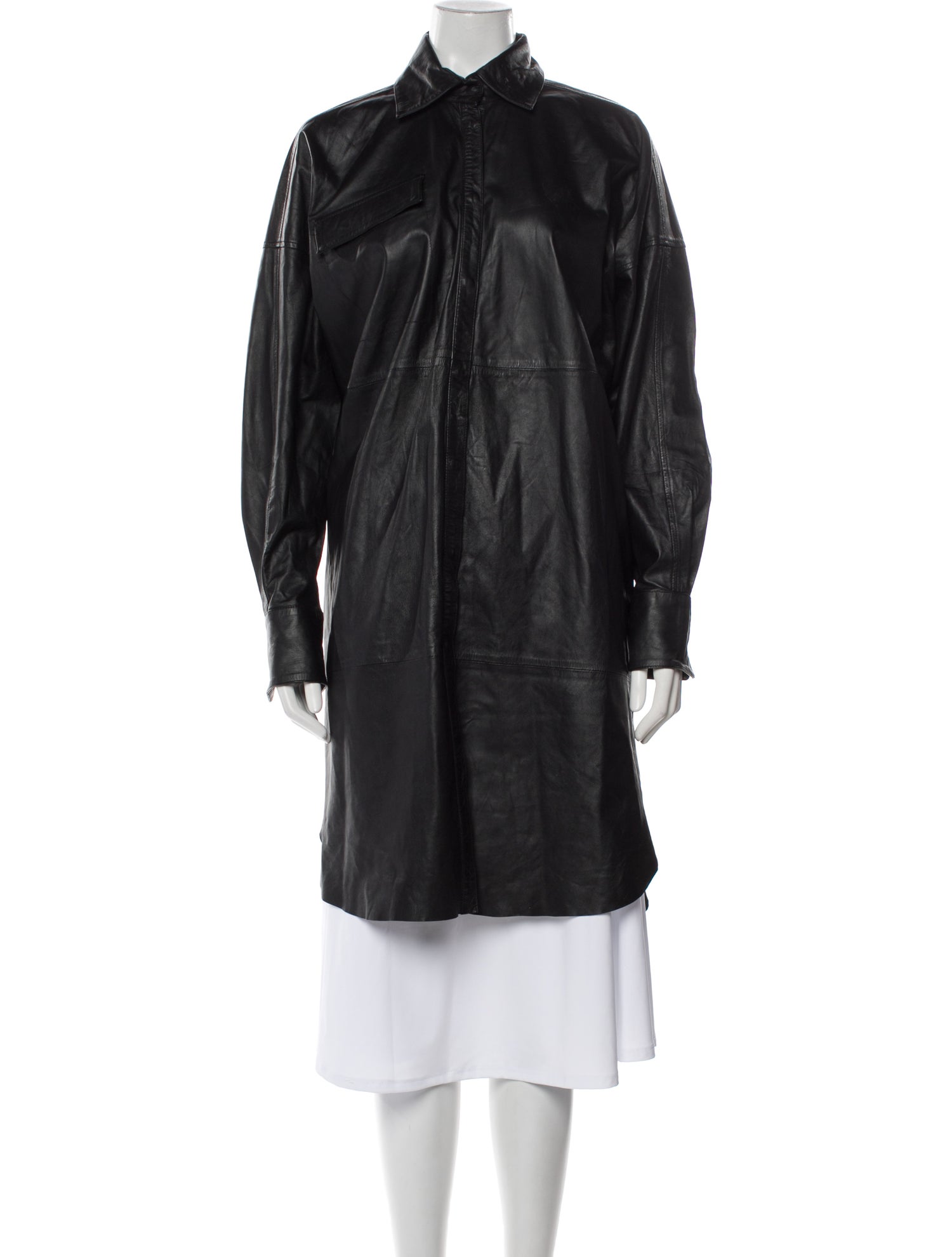 REMAIN Birger Christensen Leather Trench Coat