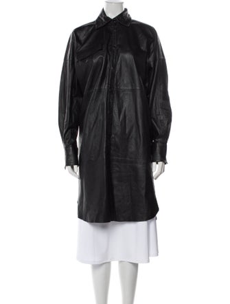 REMAIN Birger Christensen Leather Trench Coat