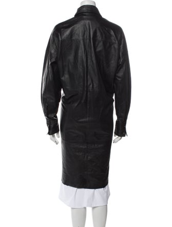 REMAIN Birger Christensen Leather Trench Coat